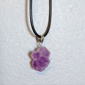 💜 Beautiful raw Amethyst necklaces💜